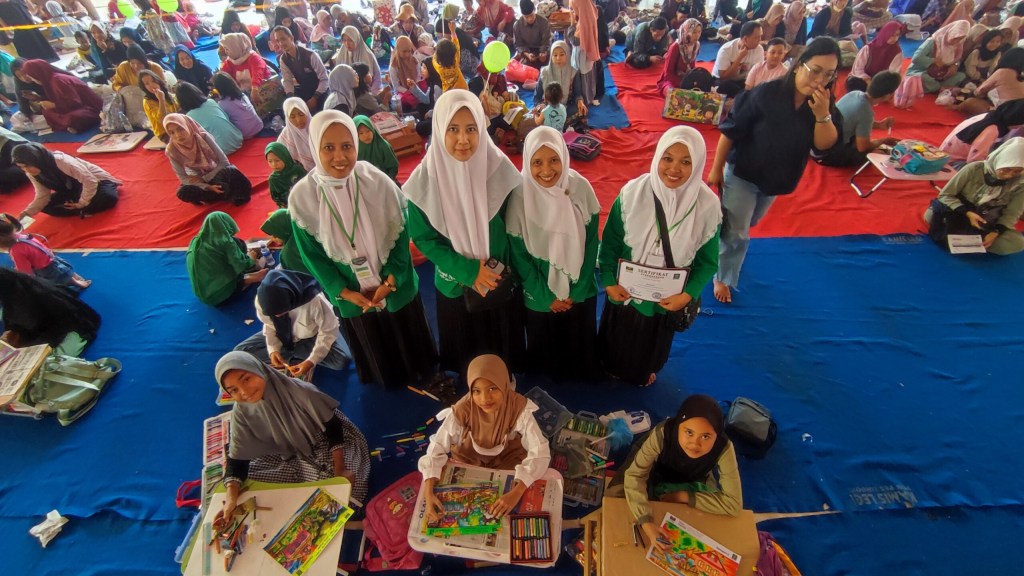 Ratusan Anak di Kota Kediri Ikuti Lomba Mewarnai Peringati HAN dan Tahun Baru Islam 1445&nbsp;Hijriah