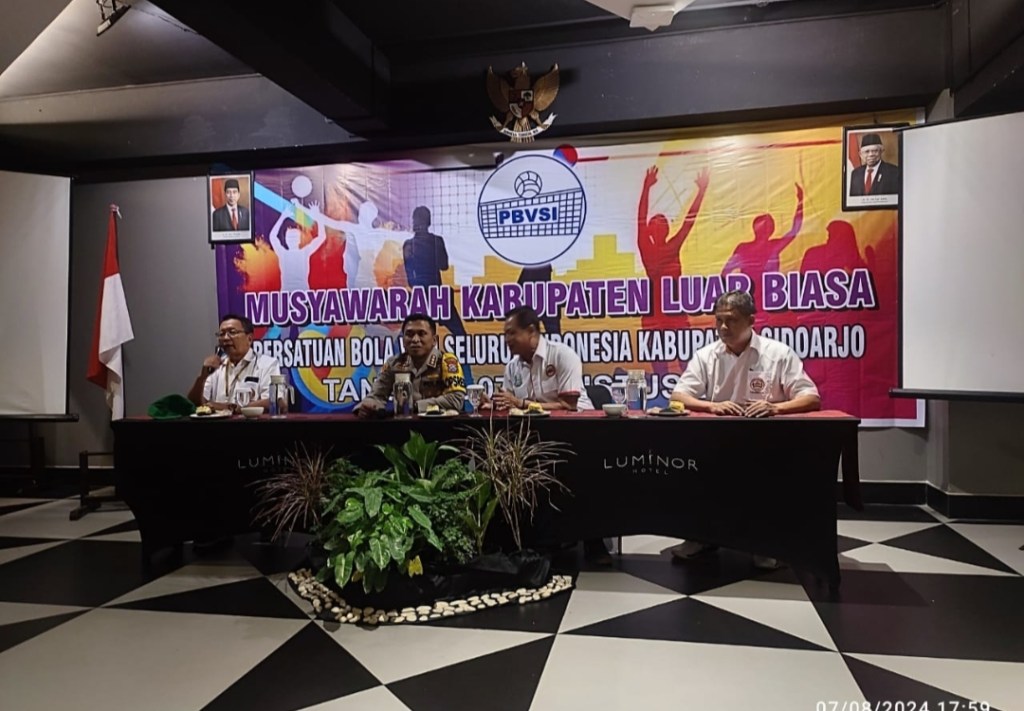 Muskablub PBVSI Sidoarjo Pilih Aklamasi Kapolresta Sidoarjo Kombes Pol Christian Tobing sebagai&nbsp;Ketum