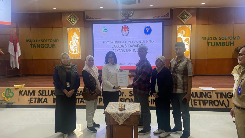 KPU Kota Kediri Terima Hasil Tes Kesehatan 2 Bapaslon Pilkada, Diverifikasi 2&nbsp;Hari